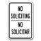 Signmission Safety Sign, 12 in Height, Aluminum, No Solicting - No Sol A-1218 No Solicting - No Sol - alternate 1
